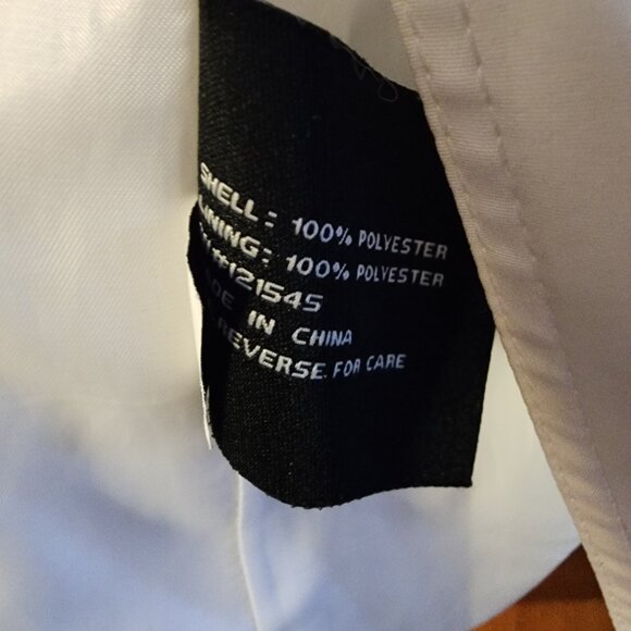 Women's PS London Fog White Trench/Rain Lightweight Jacket - Picture 8 of 9